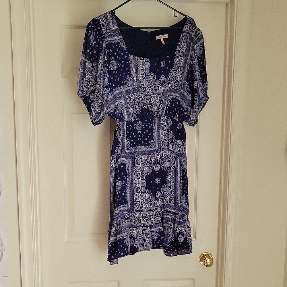 Bcbgeneration Navy And White Patterned Dress - image 5